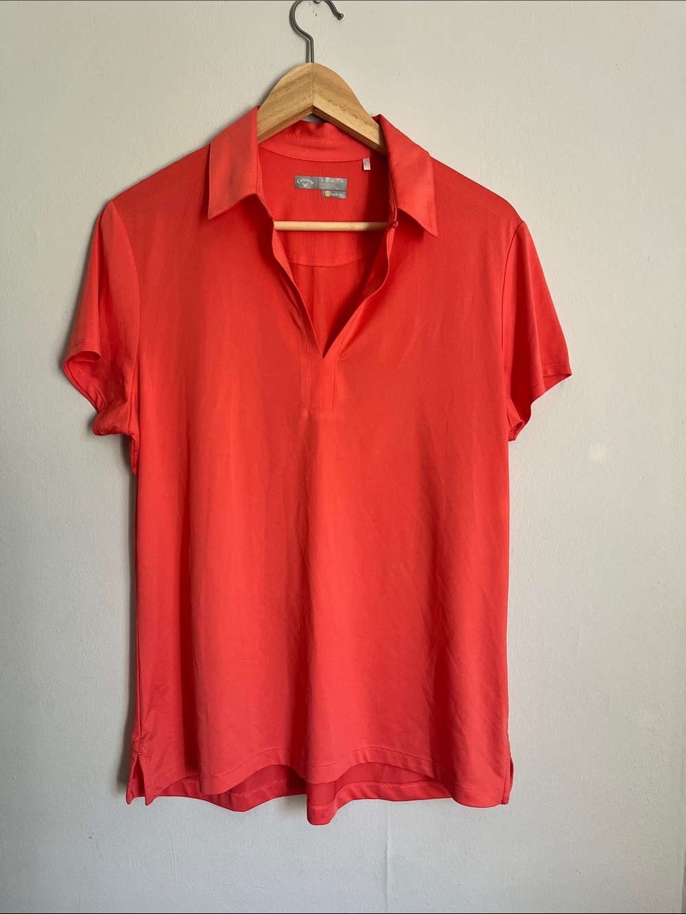 Callaway Women’s Open-Collar Polo in Coral
